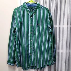 Men's Chaps Button Down Long Sleeve Shirt.